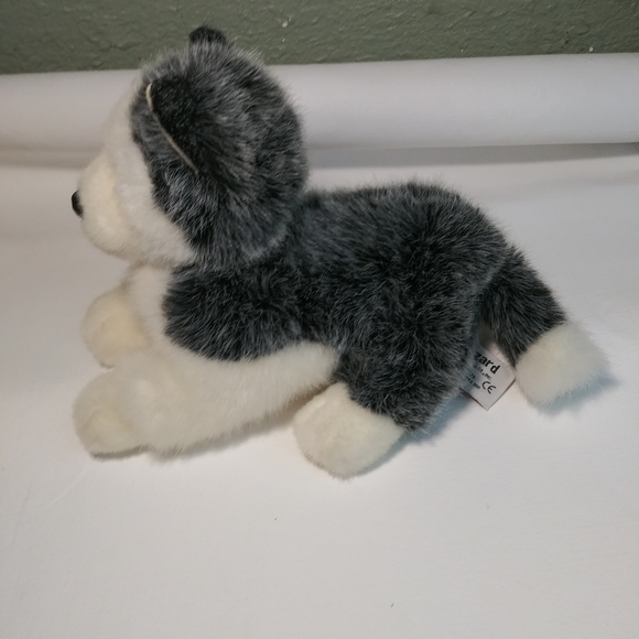 Russ Berrie Blizzard Mini Husky Dog Puppy Plush Stuffed Animal Toy Blue Eyes 11" - Picture 2 of 9